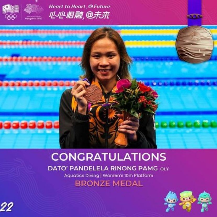 潘德蕾拉第4次征战亚运会 获得了两枚铜牌