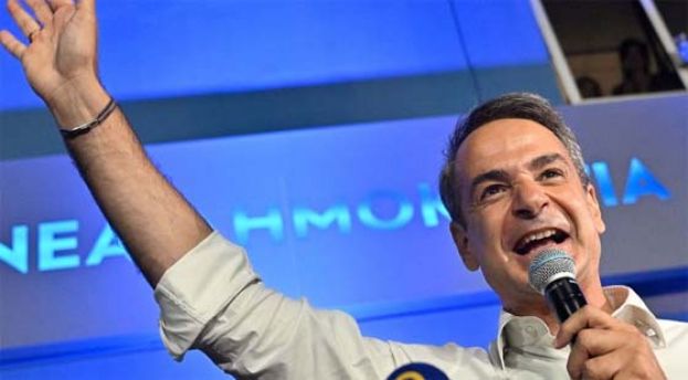 希腊第二轮议会选举 新民主党大胜。