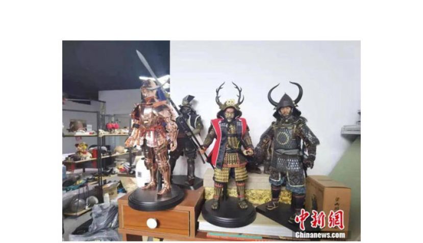 温陈华工作室内一角。