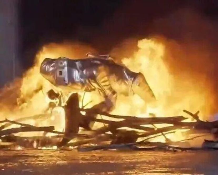 中国国产消防机器狼&ldquo;防火天狼&rdquo;。