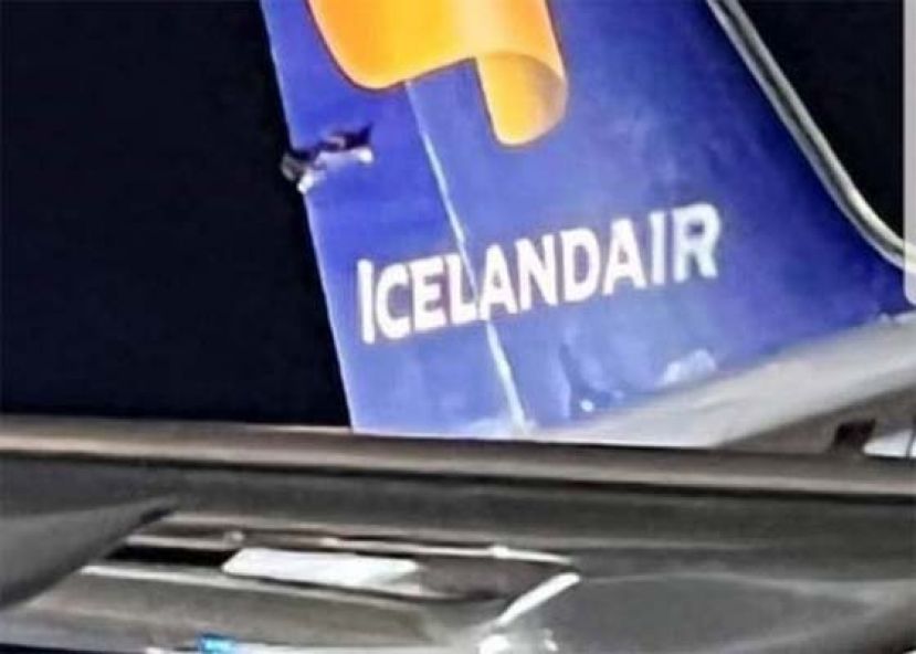 大韩航空与冰岛航空客机，希思路机场跑道碰撞。