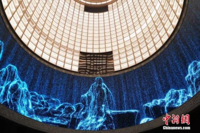 2022年3月，老子文化博物馆、图书馆在&ldquo;老子故里&rdquo;鹿邑县老子学院(研究院)内开馆。图为馆内场景。