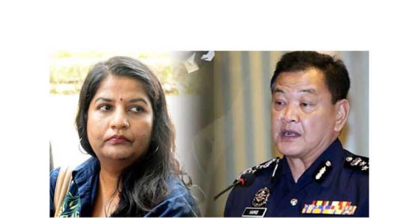 英迪拉（左图）质问阿都哈密（右图）：“要求警方执行庭令，有这么难吗？”