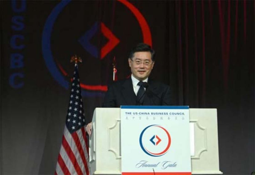 现任驻美国大使秦刚出任中国外交部长。