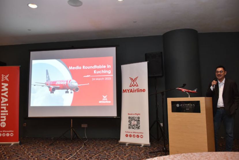 MYAirline总执行长Rayner Teo於昨日与东马媒体进行交流会。
