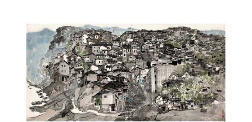 《山城重庆》绘于1979年，是代表吴冠中与朱德群毕生情谊的信物。估价2,200万至3,000万港元。