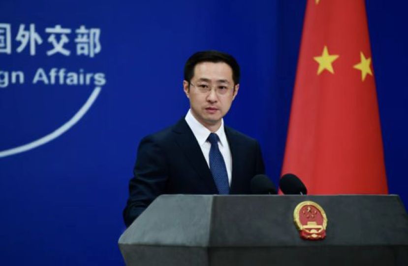 中国外交部发言人林剑。