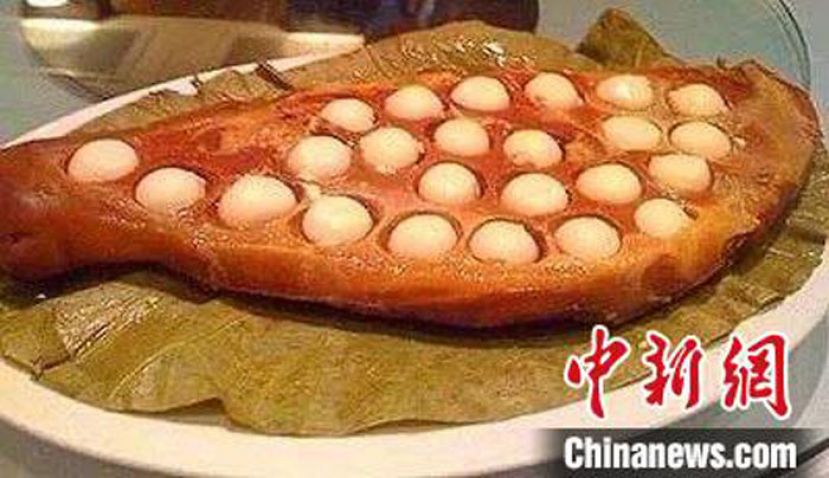 伊建敏复刻的金庸笔下菜肴&ldquo;二十四桥明月夜&rdquo;。