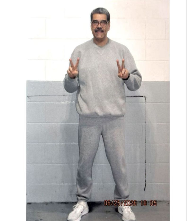 这是马杜洛被美军逮捕之後首度曝光的照片。
