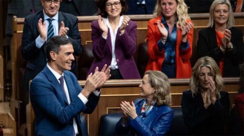 桑切斯连任西班牙首相。