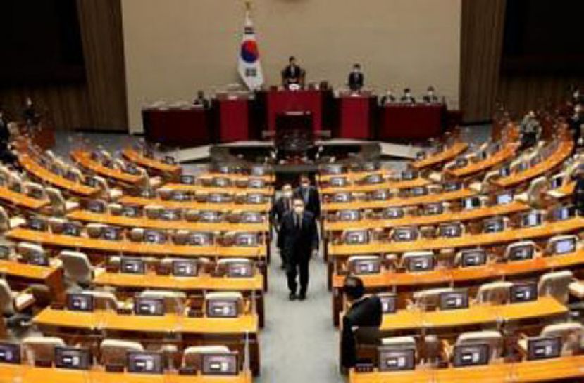 韩总统在国会发表施政演说　遭最大在野党集体抵制