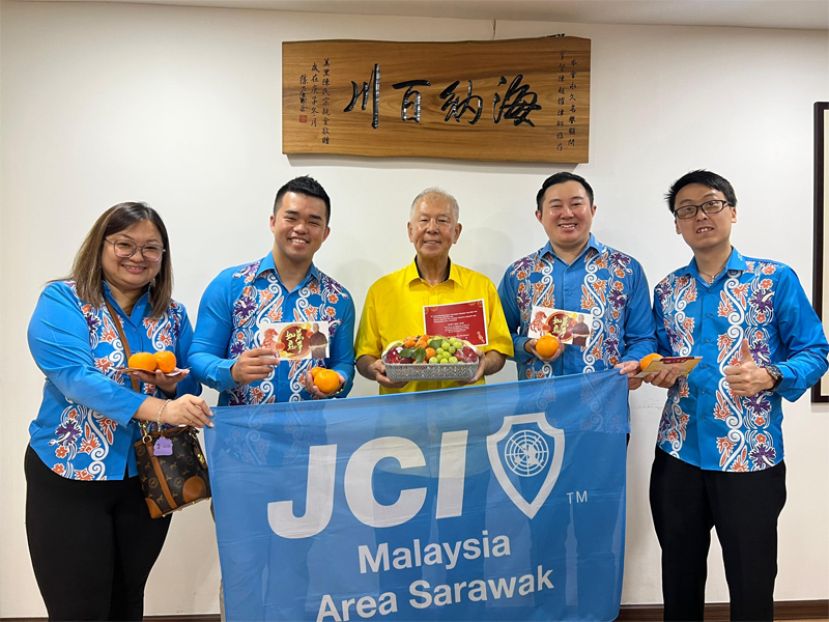 砂区马来西亚国际青年商会拜访拿督陈超耀