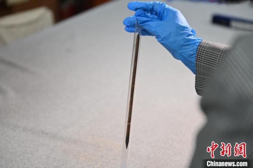 甘肃省博物馆馆藏国宝级文物&ldquo;白马作&rdquo;毛笔。