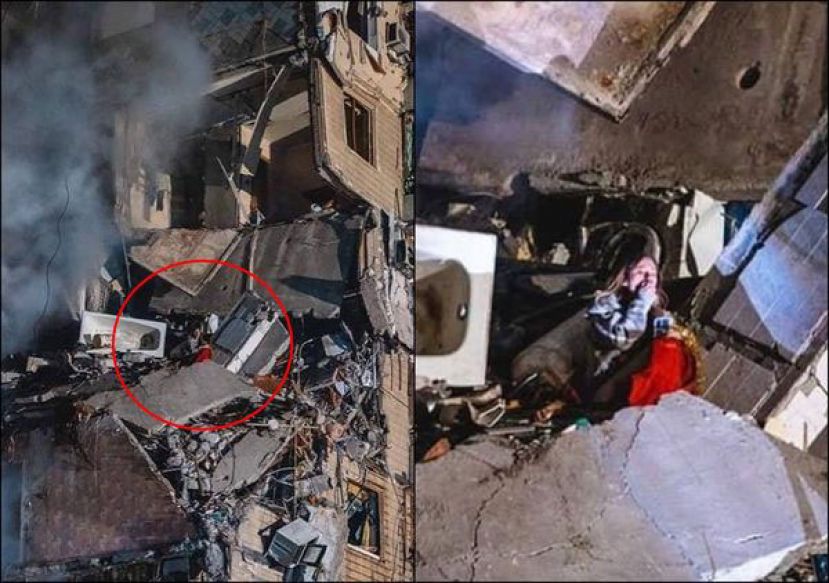 俄军弹袭乌东公寓30死，幸存女照片震惊国际。