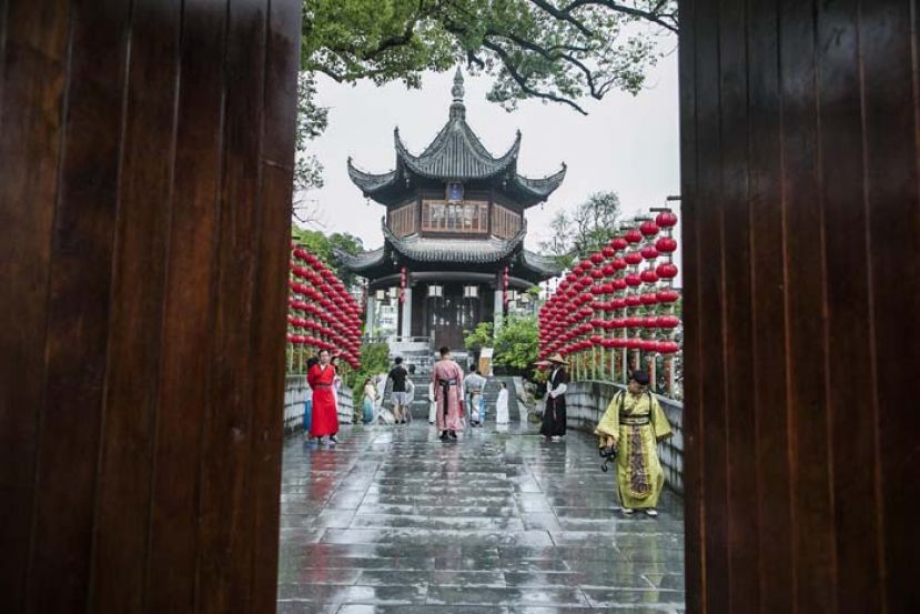 中国唯一穿汉服才能进的园林　游客打招呼以古语相称