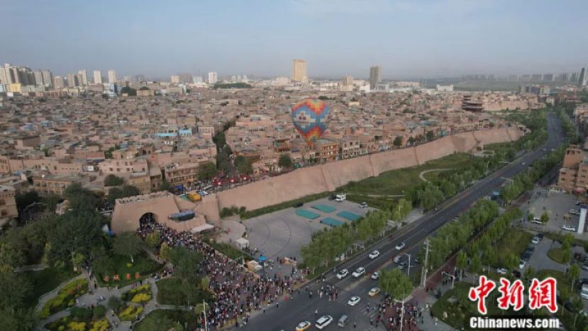 喀什古城全景。