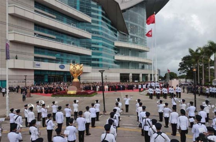 香港庆祝回归祖国26周年。