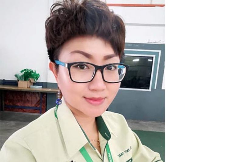 砂人联巴都吉当支部秘书郑莉薲。