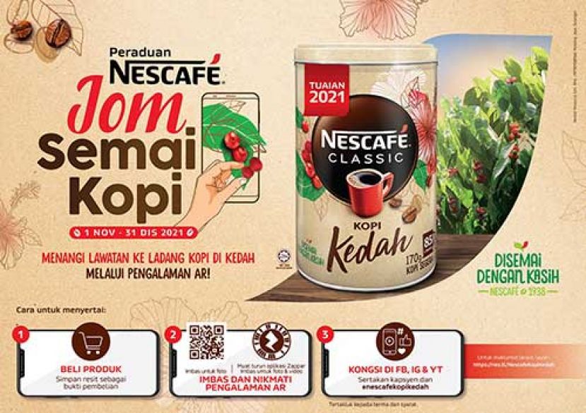 NESCAF&Eacute; Classic Kopi Kedah以2021年丰收回归! 全程付费的吉打咖啡园之旅供赢取