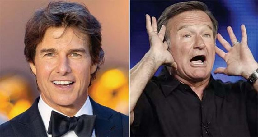 阿汤哥（左）是欧美妈妈们眼中永远的性感男神，罗宾威廉斯（右）也是。