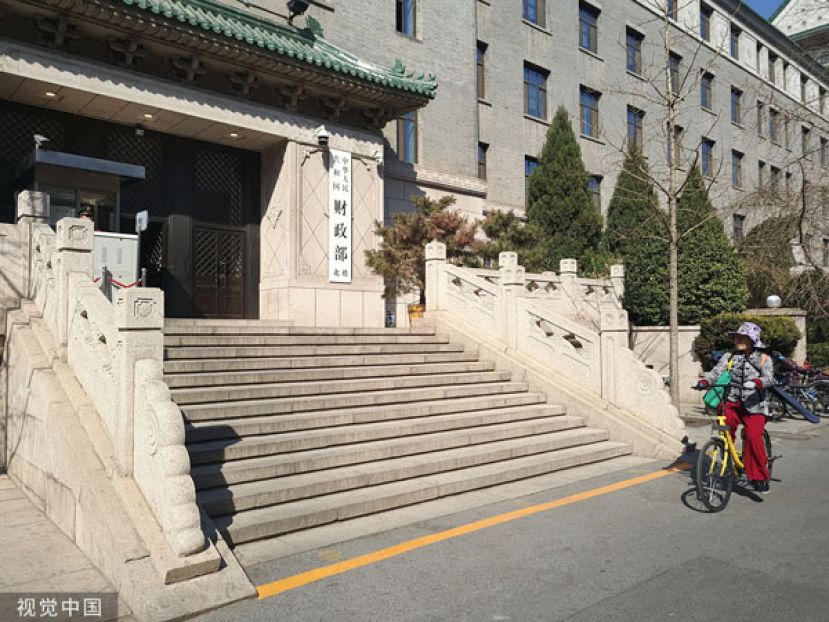 中国财政部大楼。