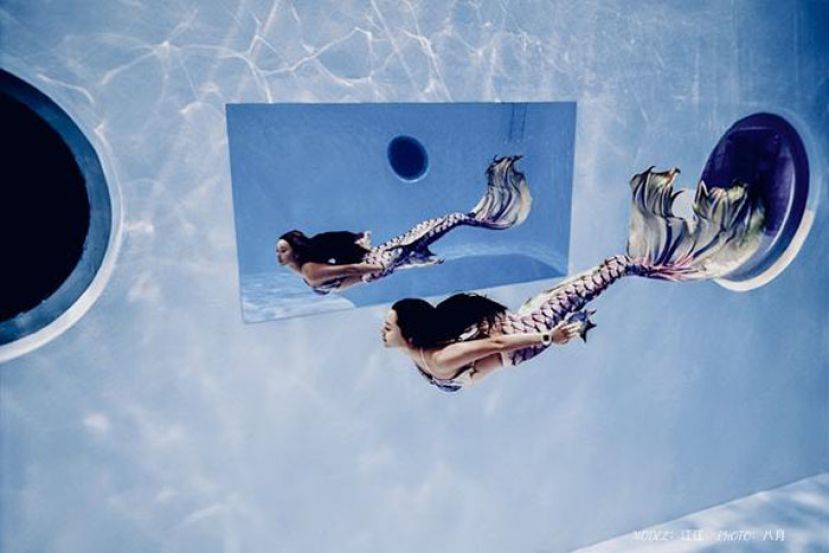 美人鱼潜水教练江玥贤。