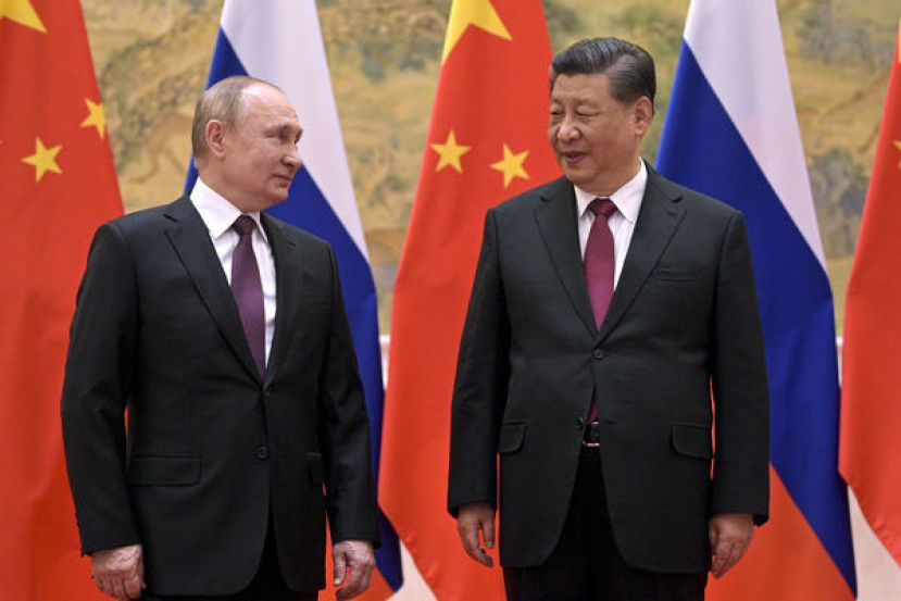 普京宣布习近平近期将访问莫斯科。图为去年冬奥期间两人在北京会晤。