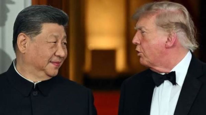习近平与特朗普。