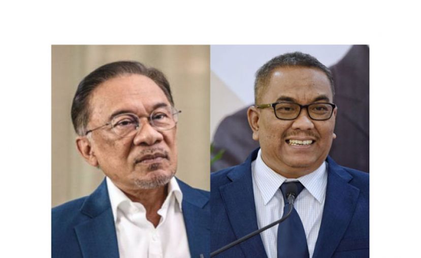 左为安华与沙努希（右）。