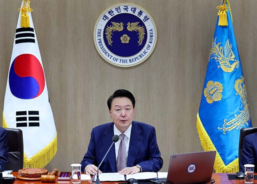 ●尹锡悦在开完国务会议后，随即在3日讨论戒严。