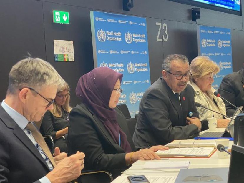 扎丽哈首名主持世卫执委会议卫长