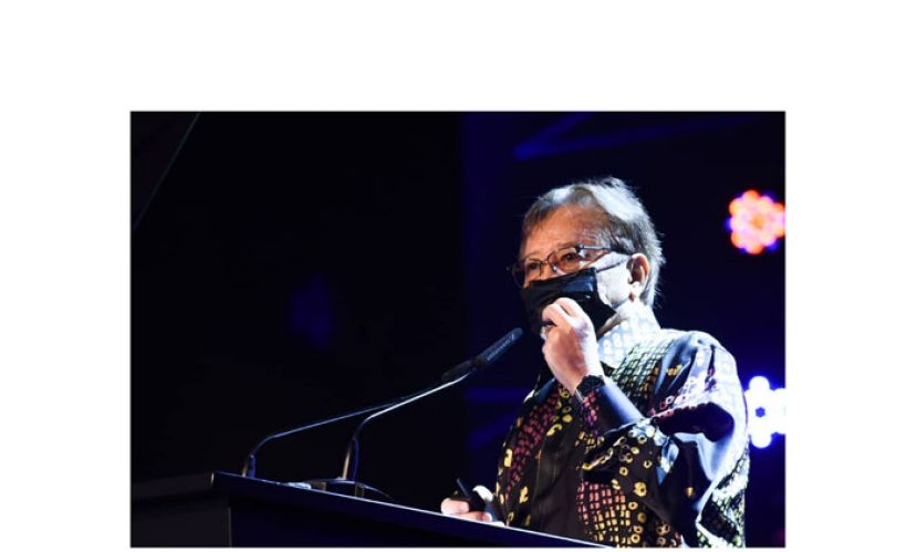 砂首长拿督巴丁宜阿邦佐哈里在916大马日庆典上致词。