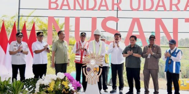 印尼总统佐科威出席新首都机场开工奠基仪式。