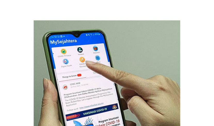 MySejahtera启动家属功能　民众可为家人登记接种了