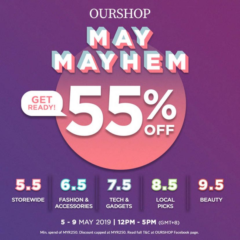 亚航零售购物平台 OURSHOP 推出五月Mayhem促销活动