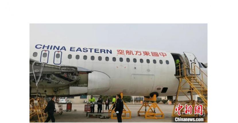 一架待拆解的空客A320飞机停在合肥新桥国际机场。
