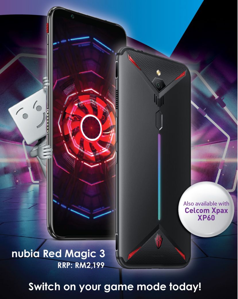 CELCOM独家呈献  NUBIA RED MAGIC 3游戏手机登陆大马！