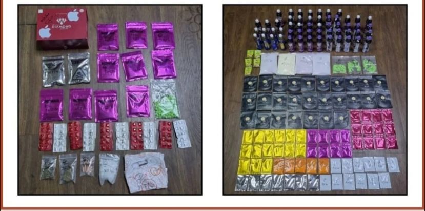 警方在此次行动中充公市值46万2462令吉，重达约7.7公斤的各类新型毒品 包括摇头丸。