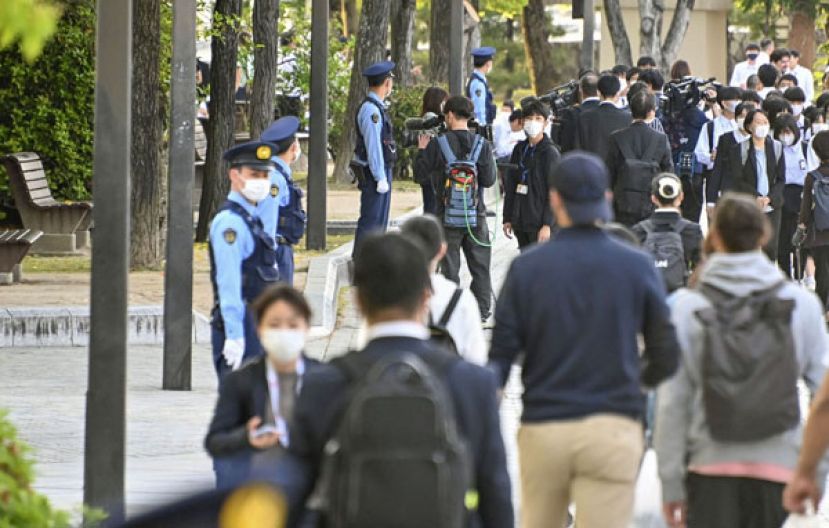 广岛峰会即将登场，日本当局全面加强警戒。