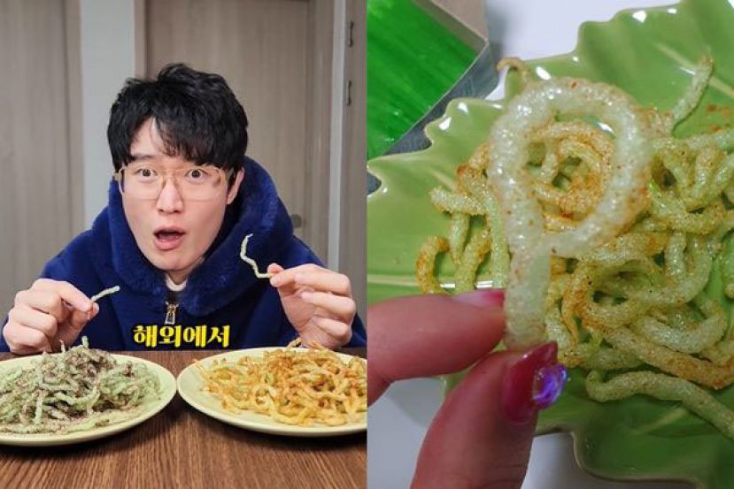韩国吃播疯酥炸牙签。