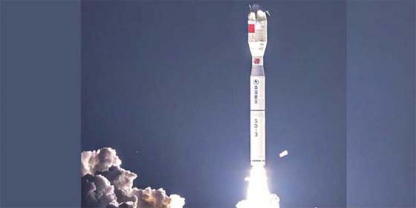 中国成功在海上发射，卫星互联网技术试验卫星。