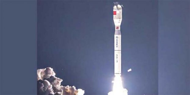 中国成功在海上发射，卫星互联网技术试验卫星。