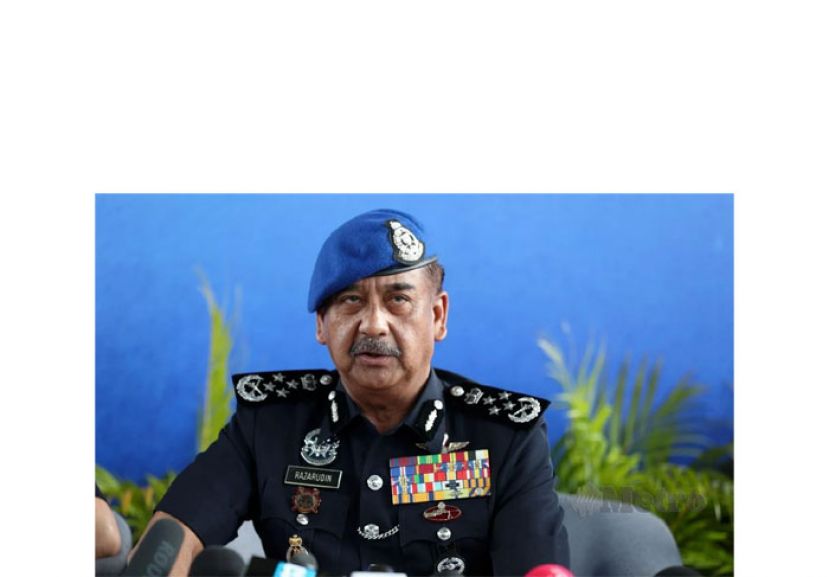 警察总长丹斯里拉查鲁丁.。