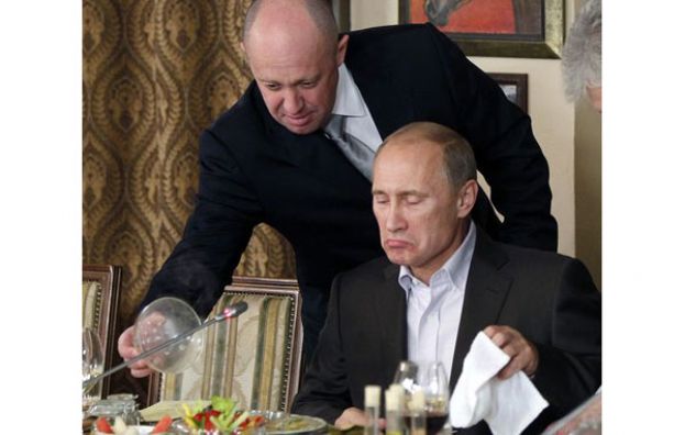 瓦格纳首脑普里格津与俄国总统普京。