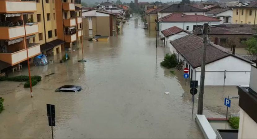 意大利洪水。