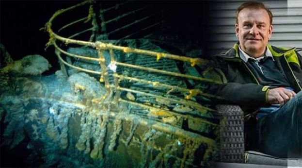 铁达尼号沉船位置在海平面以下约3800米海底。