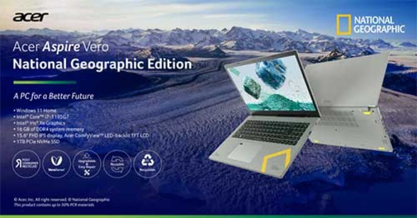 Acer Aspire Vero 国家地理特別版开放订购