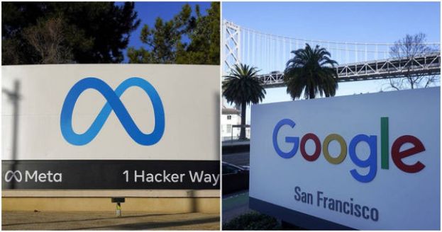 全球科技业今年裁26万人，图为Meta和Google。