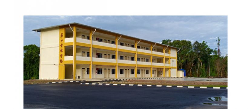 石角民立中学新校舍完成建设