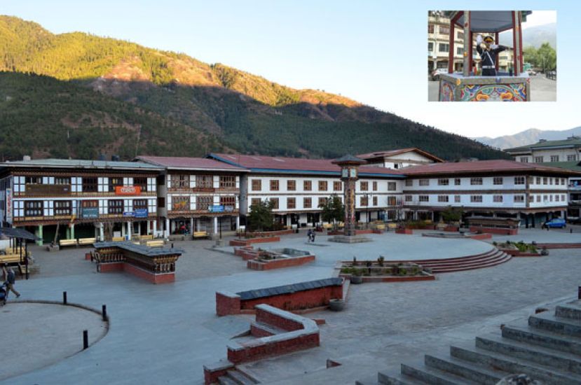 廷布是世界上唯一没有红绿灯的首都，全靠警察以优雅手势指挥交通。